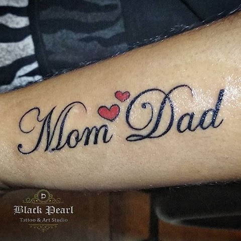 wrist tattoos love heartbeat mom dad tattoo