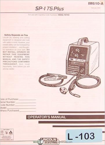 Lincoln Sp 175 Plus Parts