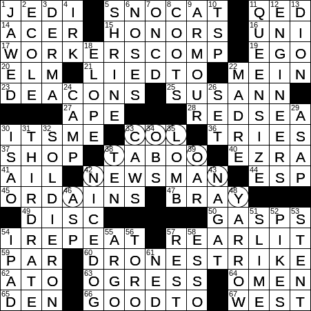 crossword clue presentation 9 letters