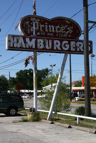 prince's hamburgers neon sign