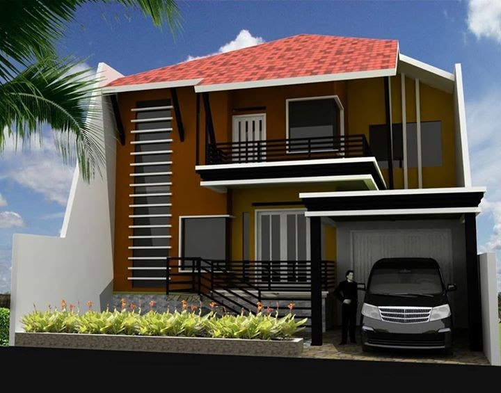 20 Contoh cat rumah minimalis 2 lantai