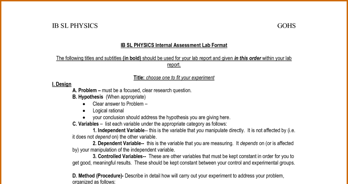 College essay apa format lab report template 