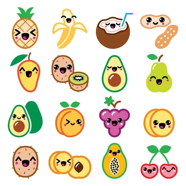 32+ Kawaii Essen Zeichnen Gif