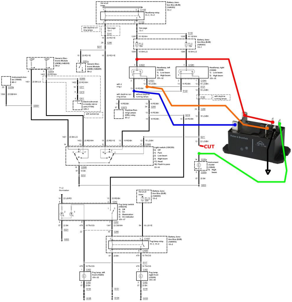 [DIAGRAM] 2011 Ford Crown Victoria Headlight Diagram Wiring Schematic
