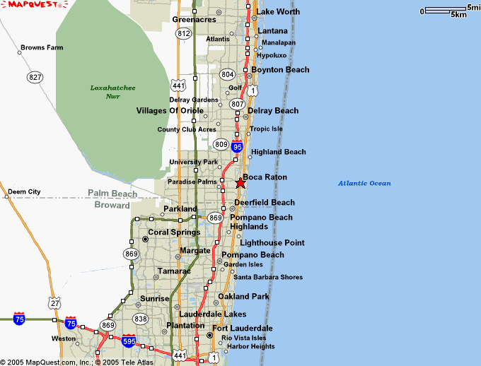 Top Baru 12+ Boca Raton FL Map Florida