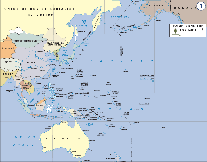 Ww2 Pacific Theater Map