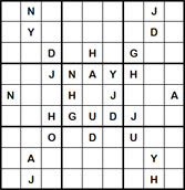 Mystery Godoku Puzzle for October 29, 2012
