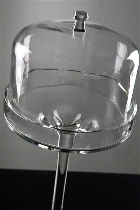 16" Dessert Stand Glass Cloche & Dome 16" Dessert Stand Glass Cloche & Dome