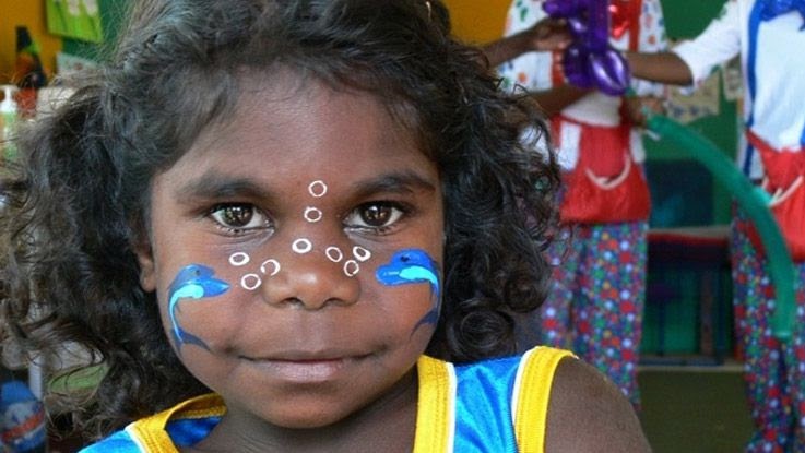 Naidoc Aboriginal Face Painting - loligoana