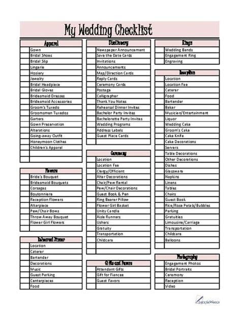 Wedding Planning Checklist Download PDF Wedding ideas Wedding Planning Checklist Download PDF Wedding ideas