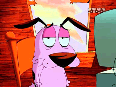 Pink Dog In Cartoon Network