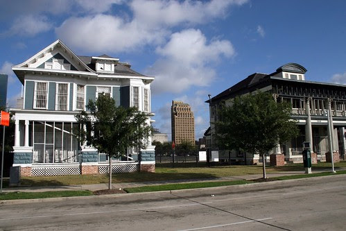 arthur b. cohn house and william l. foley house (1927 petroleum bldg. in background)