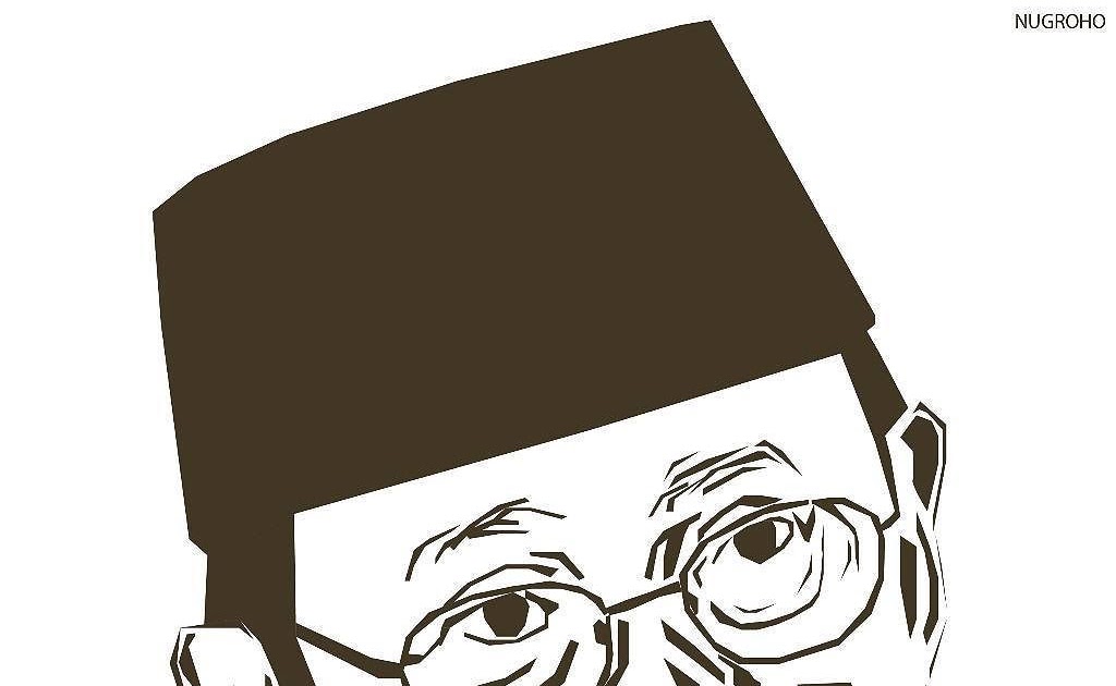 Gambar Sketsa Wajah Hitam Putih - Koleksi Gambar Sketsa Karikatur Mudah