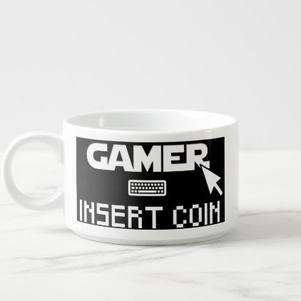 Gamer insert coin bowl