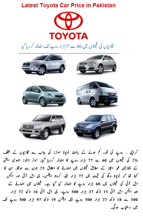 Toyota Corolla Price In Pakistan