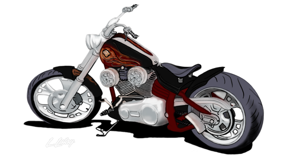 Bullet Bike Cartoon Png