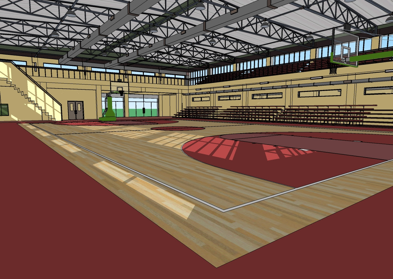 Anime School Gym Background