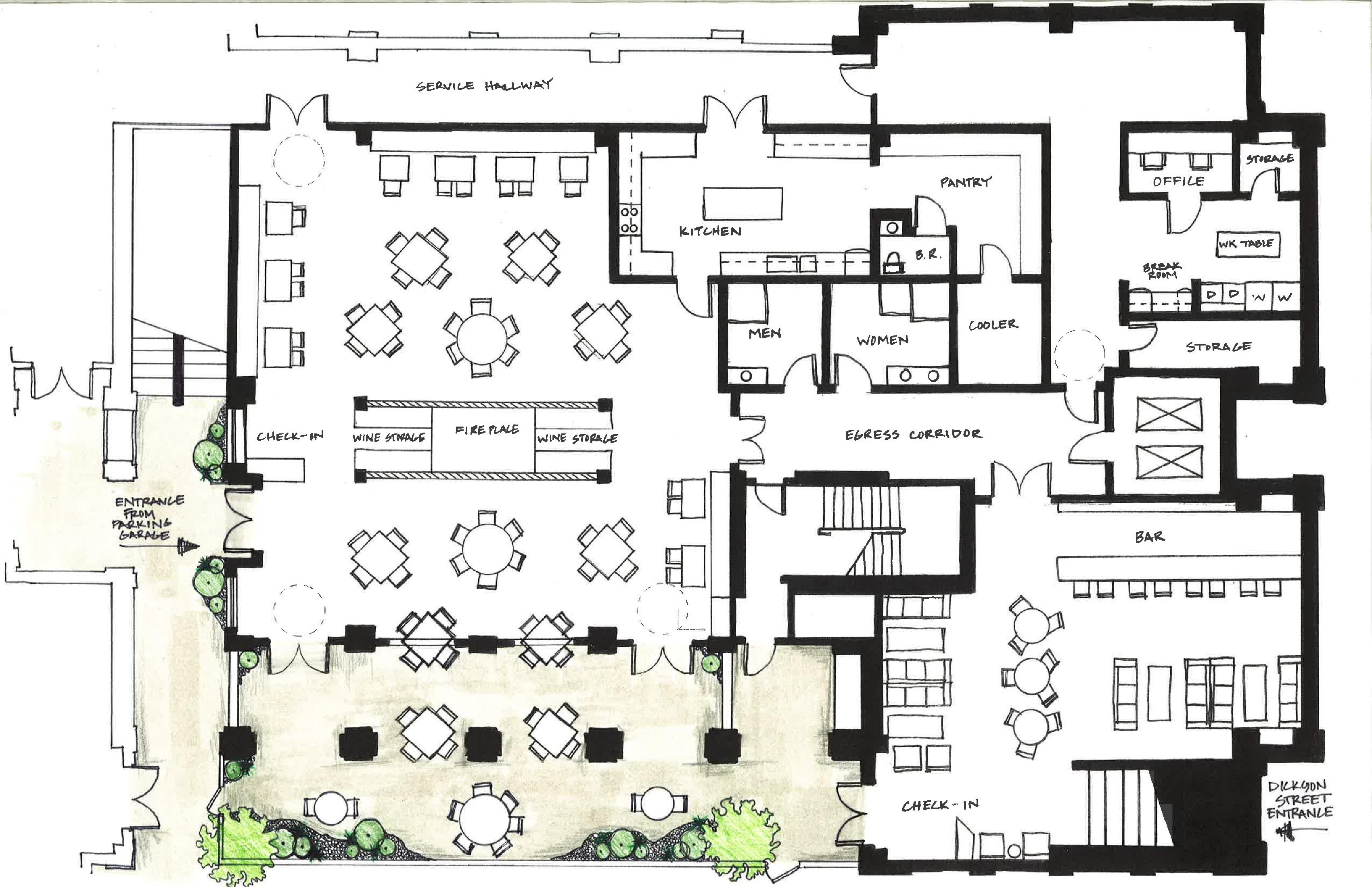 Designing A Restaurant Floor Plan House Furniture