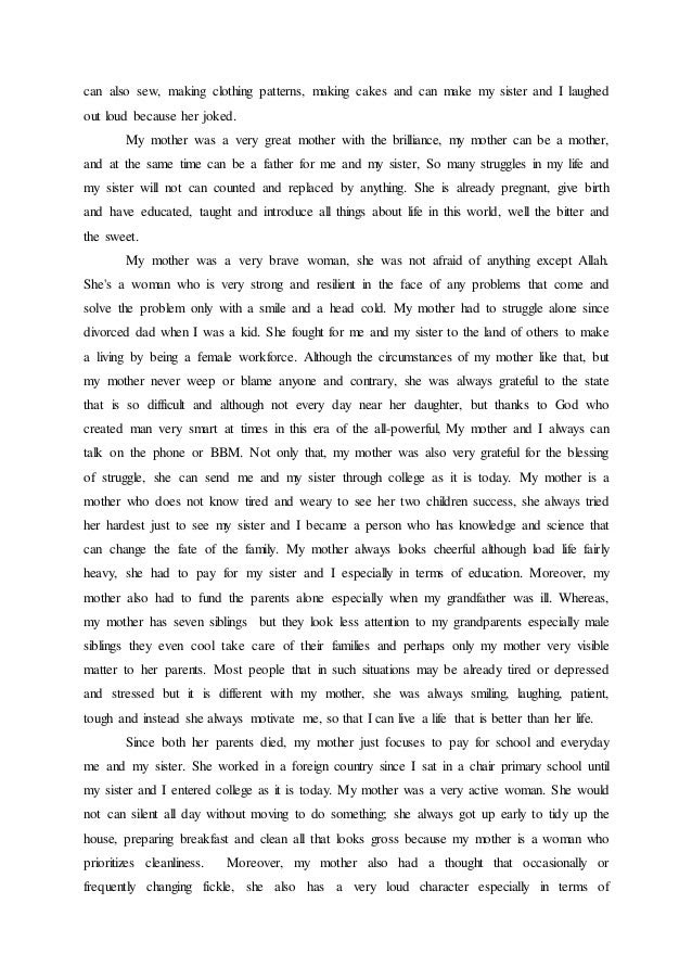descriptive essay about my mother pdf