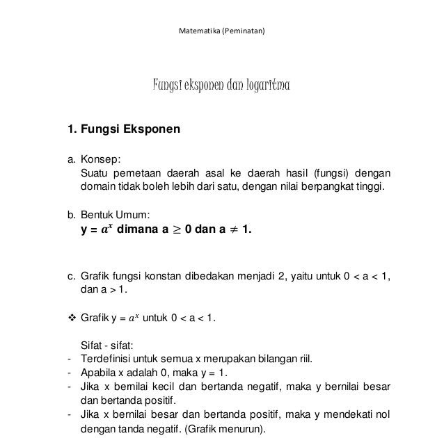 Contoh Soal Logaritma Kelas 10 Kurikulum 2013