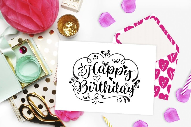 Free Happy Birthday SVG DXF PNG EPS Crafter File
