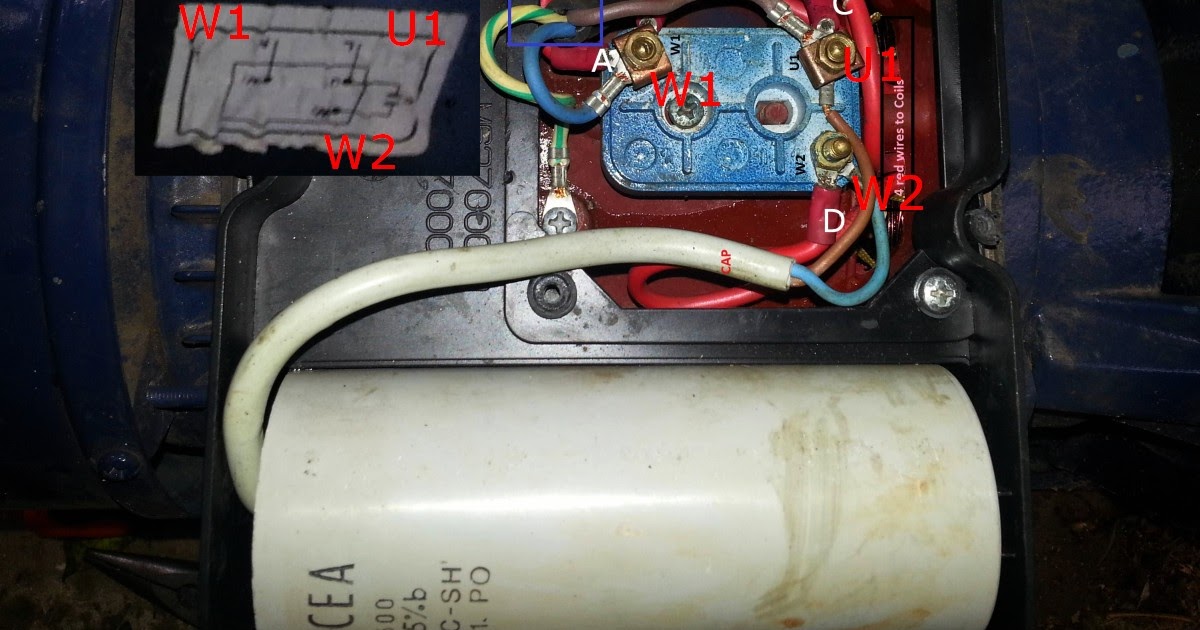 ☑ Induction Motor Single Phase Motor Wiring Diagram With Capacitor