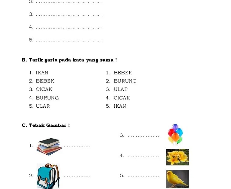 Soal Anak Tk B Semester 2 Contoh Soal Matematika Kelas 1 Sd Kurikulum