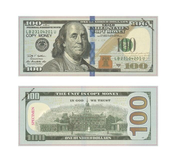 Prop Money Dollars 300 Full Print Old Style 100 Dollar | Runescape 3