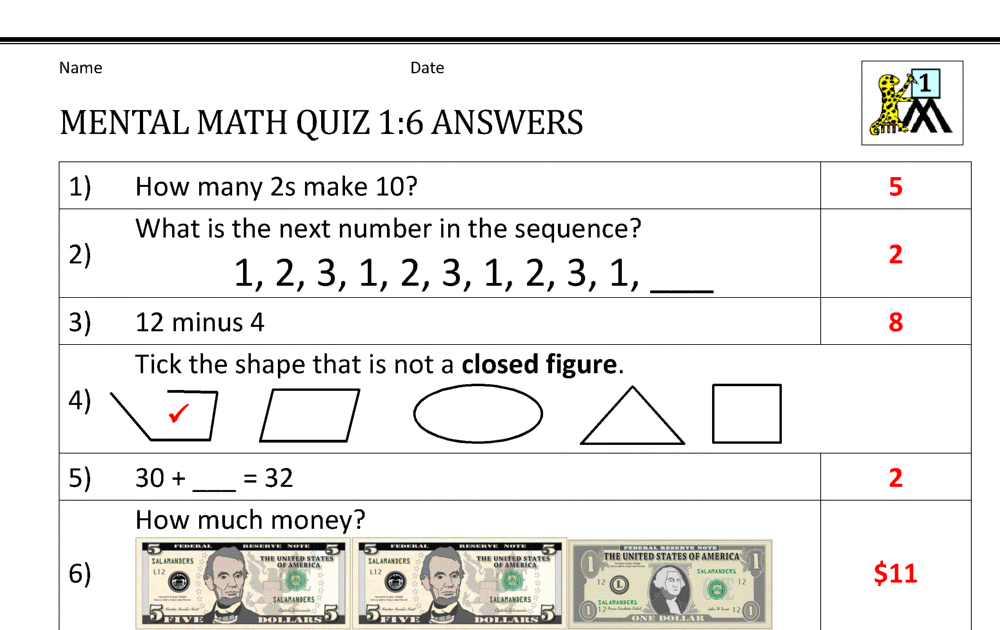 Maths Worksheet For Grade 1 : Money Worksheets for First Grade