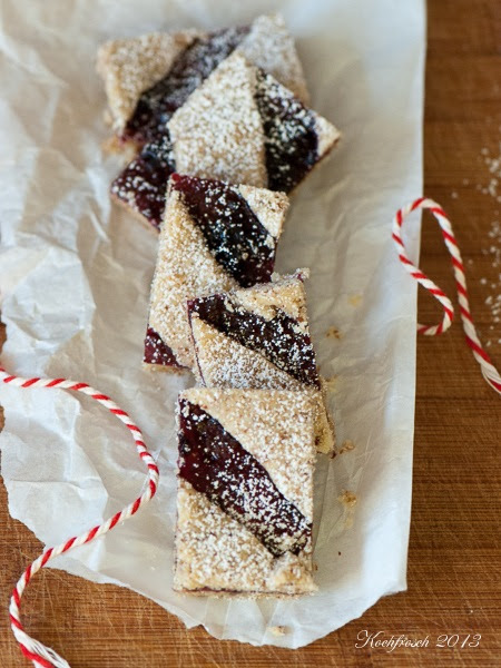 Kochfrosch: Weihnachtsplätzchen: Linzer Schnitten