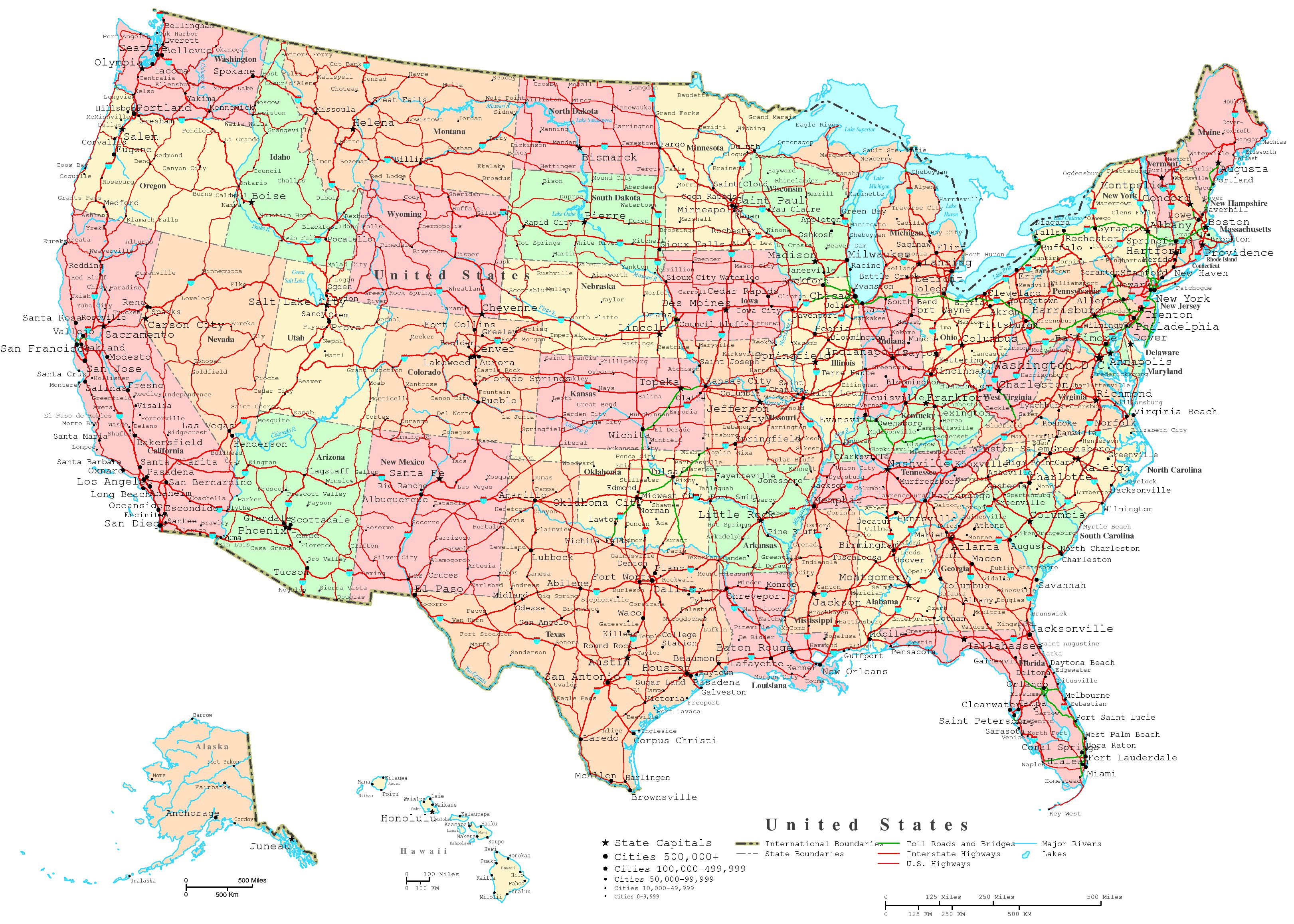 high resolution us map with states names Us Map With City And State Names high resolution us map with states names