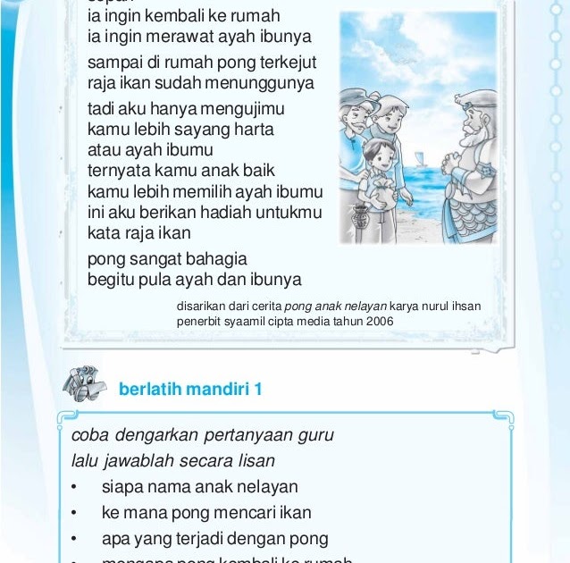 Soal Bahasa Indonesia Kelas 4 Tentang Cerita Fiksi
