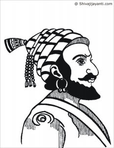 Chhatrapati Shivaji Maharaj Drawing For Kids - canvas-cheesecake