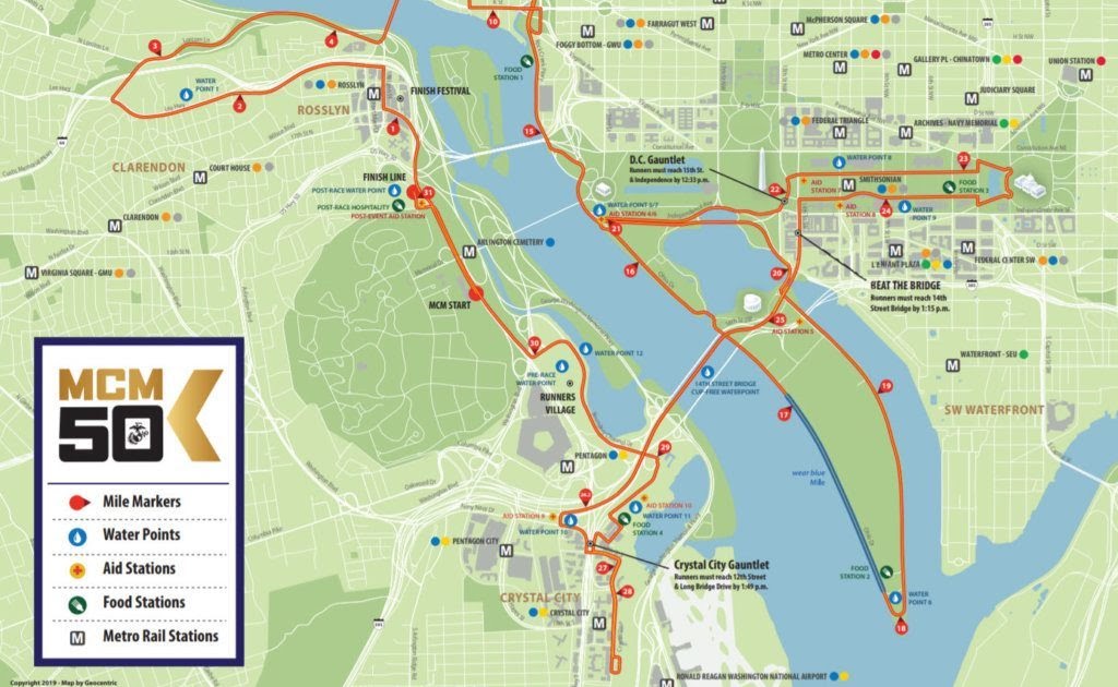 Marine Corps Marathon Map Large World Map