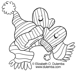 Download dulemba: Coloring Page Tuesday - Mittens!