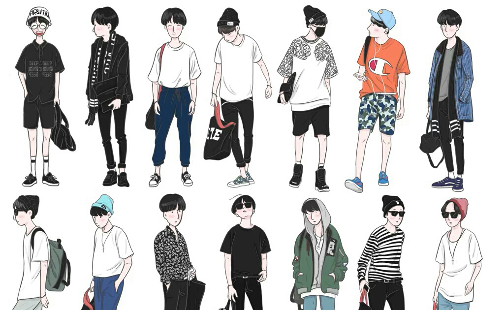 Anime Clothes Drawing Male : :: Commission Outfit July 20 :: by