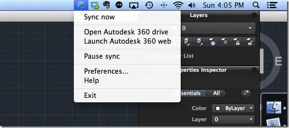 AutoCAD 2014 for Mac drawing sync