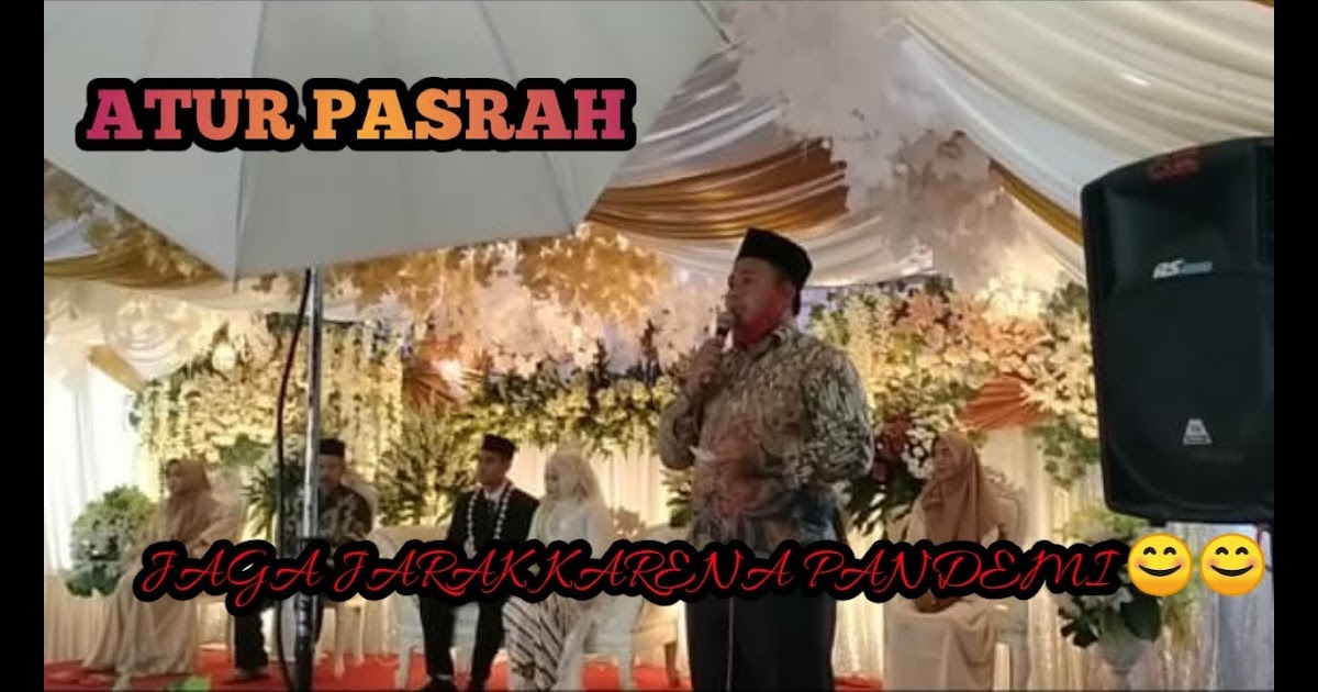 Atur Pasrah Temanten Kakung Singkat