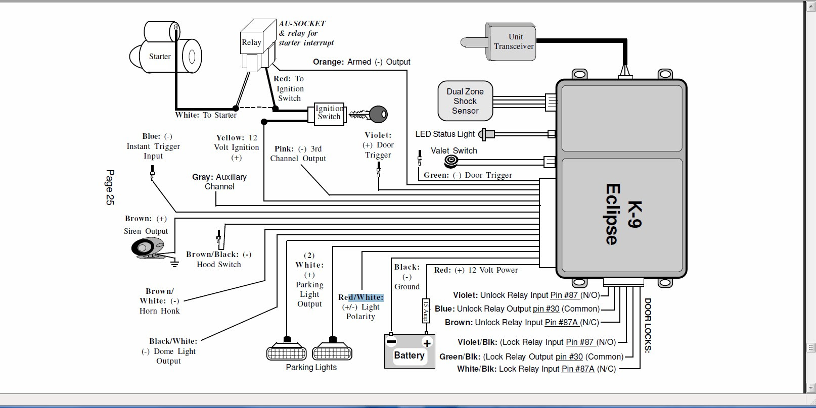 5404 Viper Car Alarm System Wiring Diagram