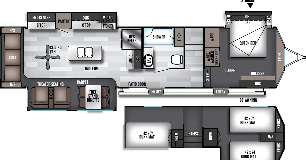 Bunkhouse Salem Travel Trailer Floor Plans House Plan