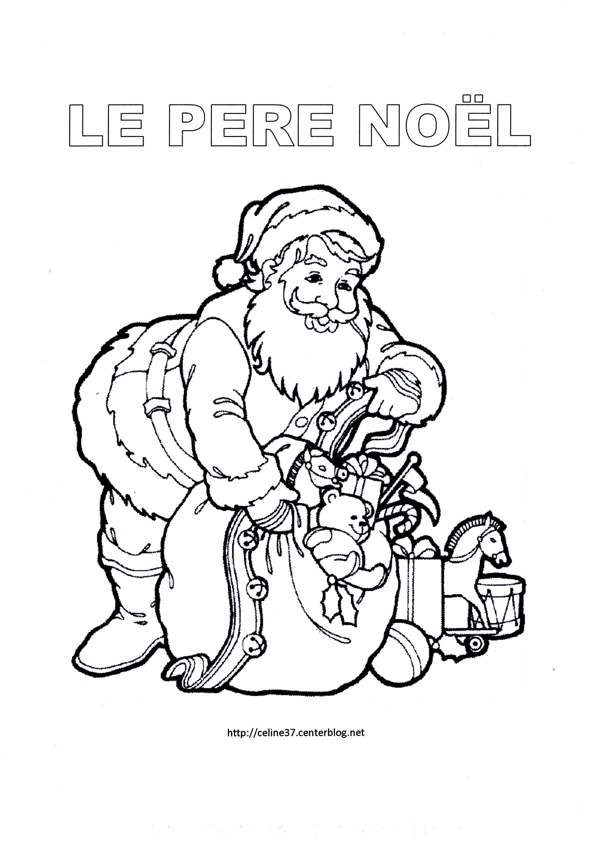 Père Noel Coloriage