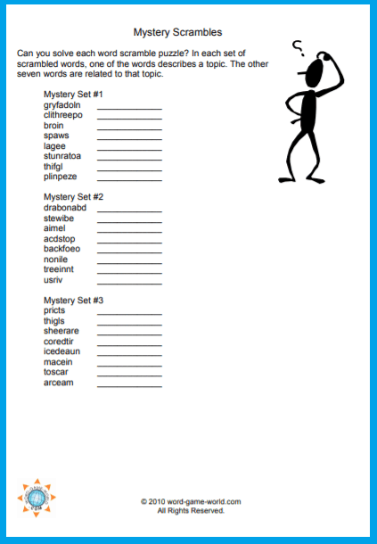 59+ Spelling Games Word Scramble Worksheets - marinfd
