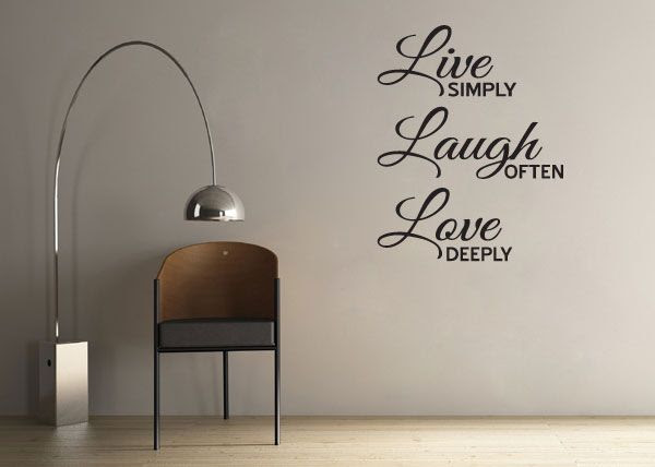 Live Laugh Love Inspirational Quote Vinyl Wall Decor Window Decal