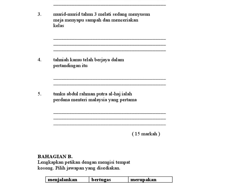 Soalan Tatabahasa - Coloring J