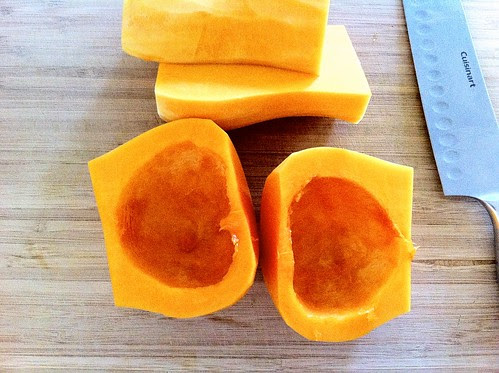 Butternut Squash Seeds Removed