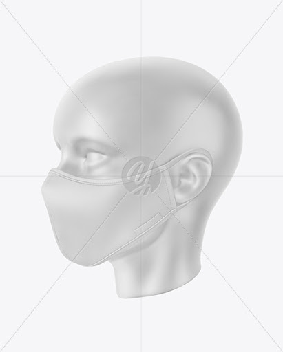 Download Black Cloth Face Mask Mockup PSD Mockup Templates