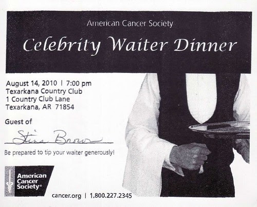 Celebrity Waiter Dinner