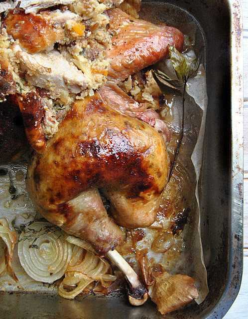 Christmas Recipe: Butterflied Turkey with a Ricotta, Nut and Apricot Stuffing