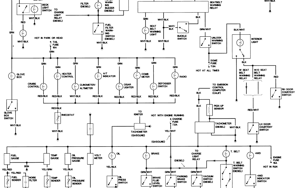 1986 Nissan D21 Stereo Wire Diagram