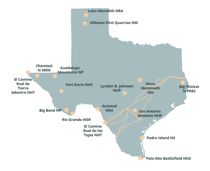 National Parks In Texas Map | Zoning Map